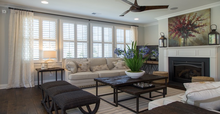 Interior Shutters in New York Living Room